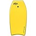 Goplus Bodyboard for Beach, 33/37/41 Inches Lightweight Body Board w/ Wrist Leash, Superior Buoyancy EPS Core & HDPE Slick Bottom, Surfboard for Kids Teens Adults Surfing(41inch,Yellow Coconut Palm)