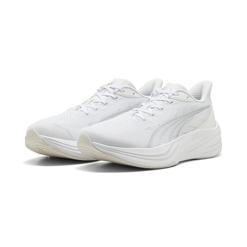 Puma Scarpe da Corsa Unisex Darter PRO 2, Bianco-Grigio Piuma, 40