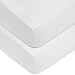 American Baby Company 2 Pack 100% Cotton Value Jersey Knit Fitted Crib Sheet for Standard Crib and Toddler Mattresses, White, for Boys and Girls