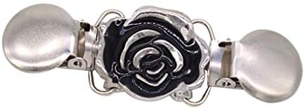 ストールクリップ カーディガンセータ フラワー レトロ ビンテージ風 パーティー 結婚式 マーケティング レディース