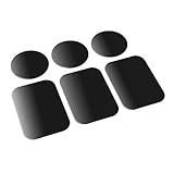 VAVA Metal Plate, 6 Pack Plates for Mount Holder with Magnet, Plates for Magnetic Car Cradle, Wide Compatibility, Strong Stickiness, Rust-Free Iron Material