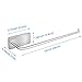 Anytin Large Paper Towel Holder - Both Adhesive and Screws with 2 Length, 12 Inch Stainless Steel Papertowl Rolls Holders Rack Under Cabinet and Wall Mount for Kitchen, Bathroom and Laundry Room