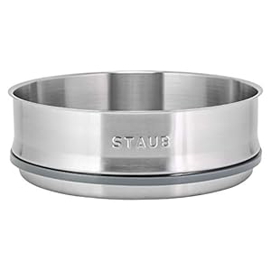 STAUB 26 cm dampinzetstuk, gietijzer, donkerblauw, 29 x 29 x 9 cm