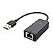 Cable Matters USB to Ethernet Adapter (USB 3.0 to Ethernet) Supporting 10/100/1000 Mbps Ethernet Network in Black primary