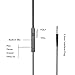 OUCOMI 2 Packs of Wired In Ear Headphones Iphone Headphones with Microphones Black