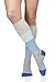VIM&VIGR Women's 15-20 mmHg Compression Socks: Color Block - Sea Glass & Grey (Nylon) (Medium)