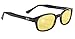 Pacific Coast Original KD's Biker Sunglasses (Black Frame/Yellow Lens)