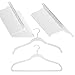 Joy Mangano 120 Pack White Huggable Hangers Non Slip Velvet Hangers Space Saving Clothes Hangers