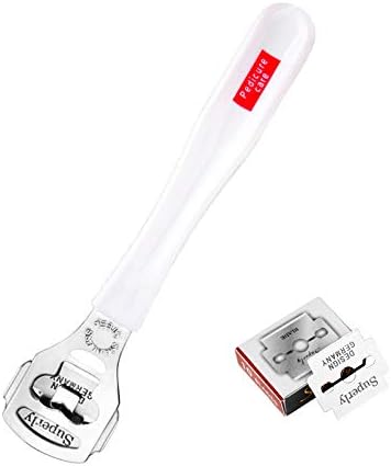 Dolloress Beauty Nail⭐HONGNUO 14.4 x 3cm Manicure Nail Planer Foot File Hard Skin Remover Callus Shaver Corn Cutter Tool+10PCS Blades