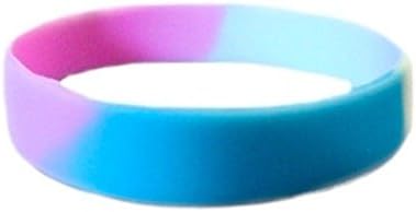 Transgender Pride Silicone Bracelet Wristlet-LGBT Wristband Transgender Flag