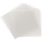 Samsill 25 Pack 12x12 .007 Clear Craft Plastic Sheets Compatible with Cricut, Stencils, Cards, Journals, Crafts, 3D Embellishments, Acetate Sheets for Crafts, Plastic Sheet 0.007"
