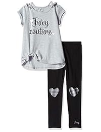 Conjunto de legging Juicy Couture para niñas, 2 piezas