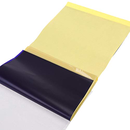 Romlon Tattoo Transfer Paper, Professional 10 Sheets Tattoo Thermal Stencil Paper A4 Paper Size with 4 layers Tattoo Transfer Paper Tattoo Copy Paper for Tattoo Machine Parts Tattoo Supplies (10PCS)