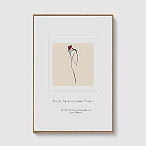 Framed Canvas Home Artwork Decoration Line Art Canvas Wall Art for Living Room, Bedroom - 16x24 inches
