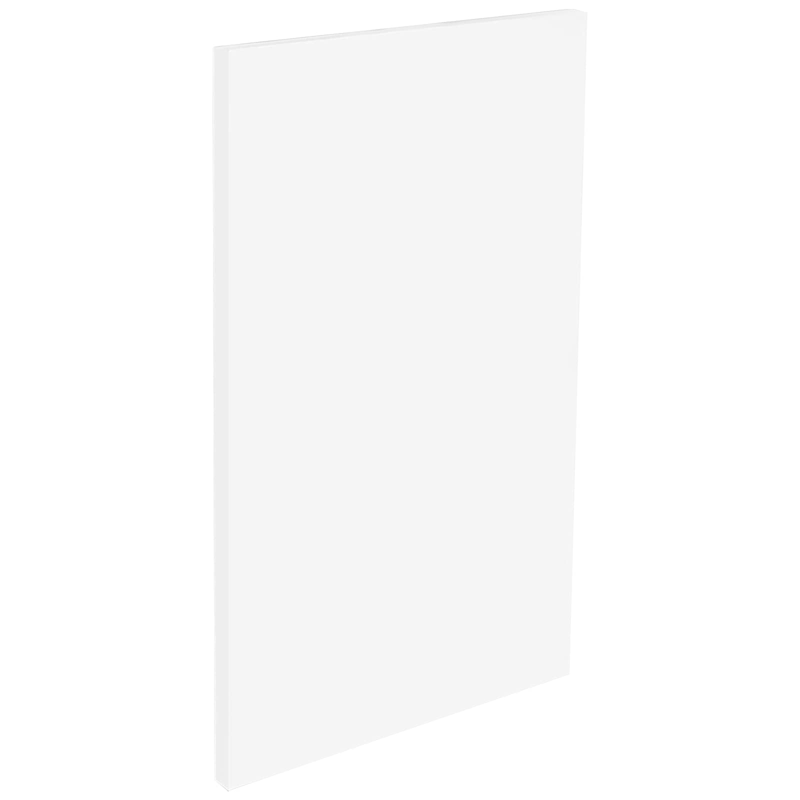 BENECREAT 10mm White Plastic Cutting Board Mat, 30cmx20cm Durable Waterproof Stamping Punching Hammer Pad for Signage Displays and Craft Projects