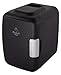 Cooluli Classic 4-liter Compact Cooler/Warmer Mini Fridge for Cars, Road Trips, Homes, Offices and Dorms (Black)