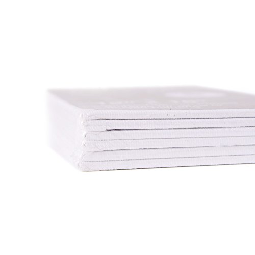 Mont Marte Canvas Panel 6 Pack, 12 X 16 inches, Canvas Panel Boards Great for Students to Professional Artists