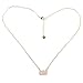 ZENGORI 1 Pcs Gold Plated Hexagon Natural Agate Titanium Druzy Claw Connector Pendant Necklace AB Color