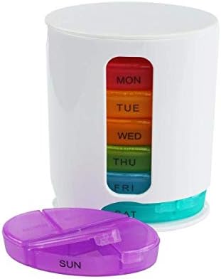 Mahotsav marketing Pill Pro 7 Day Weekly Pill Tablet Medicine Storage Organizer Box Travel pill (Size: 12 x 9.5 x 5.8cm)