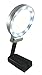 Magnifying Glass 3X 4.5X - Magnifier with LED lights For Reading, Craft, Jewelry, Watch Repair, Magnify Coin Notes - Standing Desk Lamp - Lens With Folding Stand - Handheld or Hands Free - Foldable
