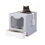 GENENIC Large Foldable Cat Litter Box Pan with
