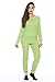 Just Love 95862-Lime-XXL Women's Thermal Underwear Pajamas Set Base Layer Thermals