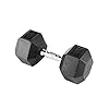 KingsBox Met Rubber Beklede Hex Dumbbells, Gewichten Met Metalen Handvat, Chromen Handvat Met Karteling, Gym…