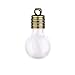 WINOMO Mini Glass Wish Bottles Jars with Cap, Bulb Shaped, Pack of 10 (Clear)