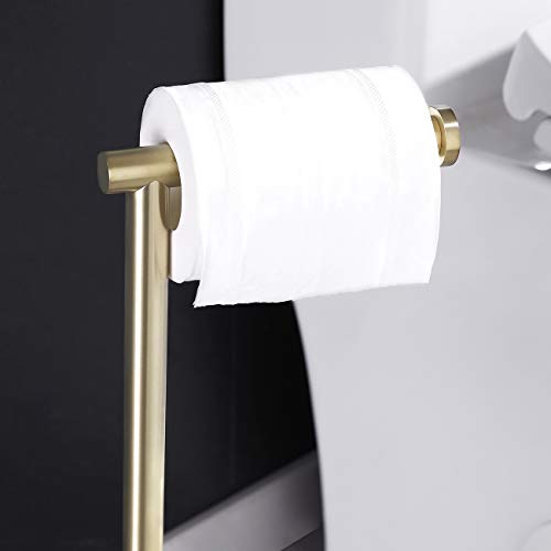 KES Toilet Paper Holder Free Standing SUS 304 Stainless Steel Rustproof