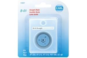 Carl Brands Professional Rotary Trimmer Replacement Blade Straight B-01 (2-Pack)
