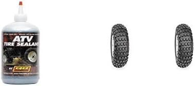 Set of 2 DURO HF240A Knobby Front/Rear Tires 16x8-7 2-ply with QUADBOSS Sealant