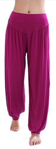 Bhangra Costumes For Ladies - HOEREV   Super Soft Modal Spandex Harem Yoga/ Pilates