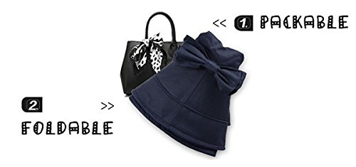 Siggi Womens Summer Bucket Boonie UPF 50+ Wide Brim Sun Hat Cord Cap Beach Accessories Navy, OS