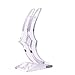 Clear Acrylic Display Stand Holder Transparent Plastic Support Base for 24K Gold Plated Rose Flower(Only Stand)