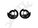 APDTY 035310 Disc Brake Steel Dust Shield Backing Plate Set Of 2 Fits Rear Left & Right (Models With 4WD & Disc Brakes; Replaces 88935987, 88935988)