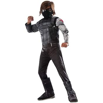 Rubie's Captain America: Civil War Winter Soldier Deluxe Muscle Chest Child, M