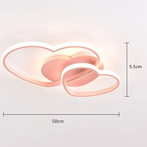 LED Plafondlamp Modern Love Ontwerp Hart Warm Romantisch Verduisteren Keuken Met Afstandsbediening Kroonluchters Acryl… - Afbeelding 6