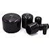 54pcs Black Pipe Post Bolt Screw Rubber Thread Protector Cover Vinyl tube End Caps,Assorted 1/4-inch to 1 1/2-inch-6 sizes