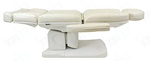 Solid Opal Electric Massage Table, Facial Bed, Facial Chair with 4 Electric Adjustable Motors White