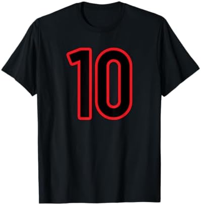 Amazon.com: Number #61 Red Sports Fan Jersey Number T-Shirt