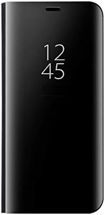 Case for Huawei Nova 3, Clear Standing Flip Case Cover Slim Fit Translucent Mirror Smart Cover Luxury [Metal Electroplating Technology]