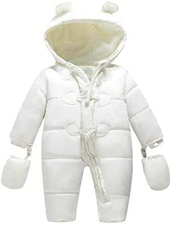 TeenMiro Baby Winter Clothes Newborn Fleece Bunting Infant Snowsuit Girl Boy Snow Wear Outwear Coats 0-24 Months