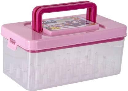 CSM Empty Sewing Kit Set Needle Thread Reel Plastic Box Organizer(32 reels)