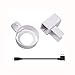 Outlet Wall Mount Hanger Stand Bracket for Amazon Echo Dot 2nd Without Mess Wires Or Screws, Dot Accessories, Compact Holder Case Plug in Kitchens, Bathroom And Bedroom (White) 1 Pack