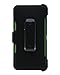 WallSkiN Turtle Series Cases for iPhone 7 Plus / iPhone 8 Plus (Only) Full Body Protection with Kickstand & Holster - The Oxbow (Dark Grey/Green)