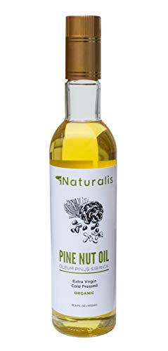 Naturalis Pine Nut Oil, Organic, Extra Virgin, Cold Pressed, 16.9 fl.oz/ 500 ml glass bottle - Thumbnail 5