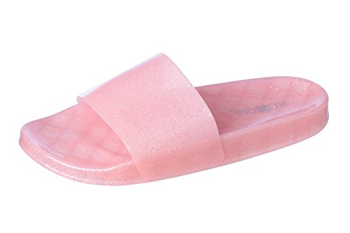Roxoni-Womens-Summer-Flip-Flop-Open-Toe-Jelly-Glitter-Slide-Sandal-Slippers