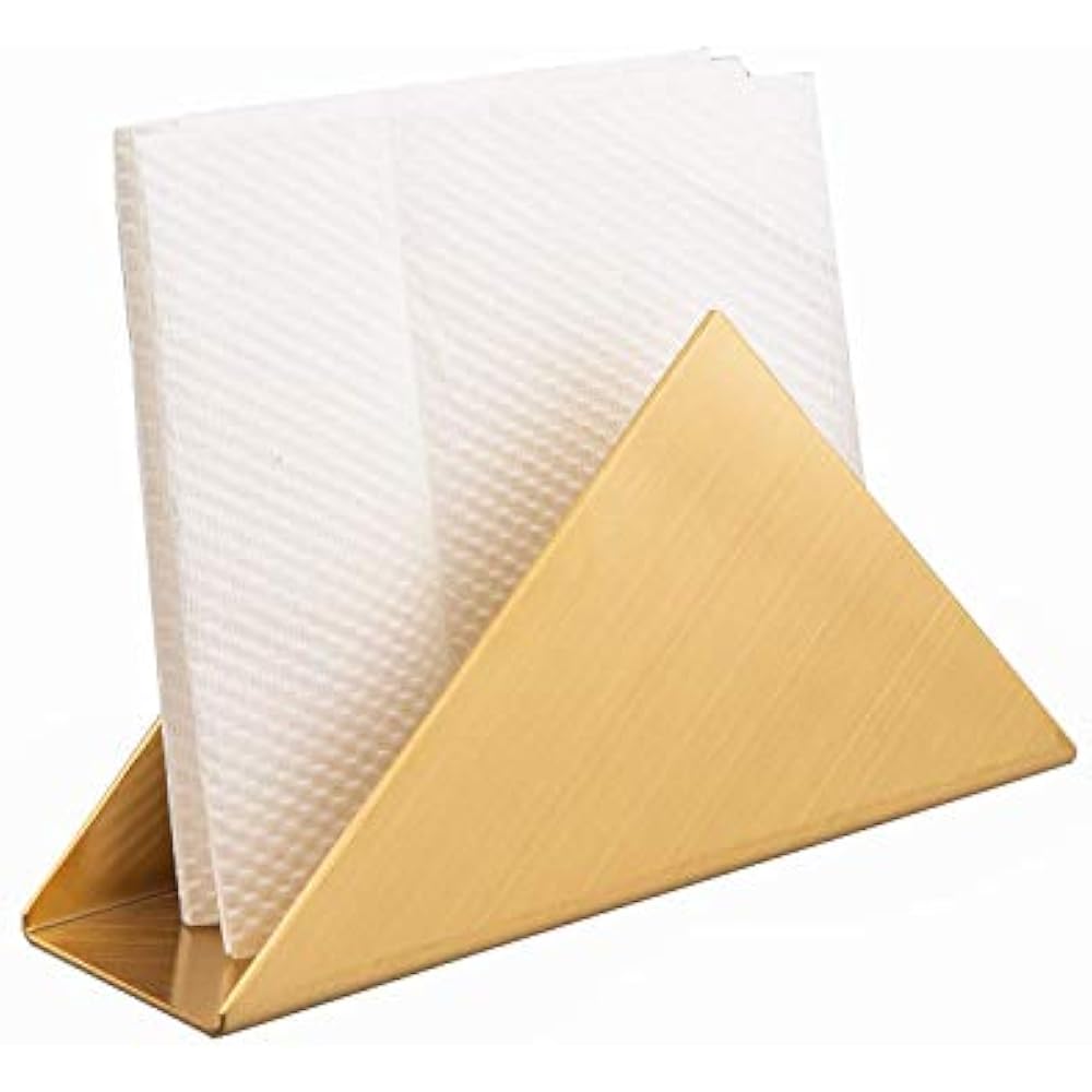 Modern Triangle Napkin Holder Stainless Steel Decorative Paper Cocktail