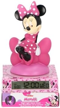 LAMPARA 3D CON DESPERTADOR Y FECHA MINNIE (4x1)