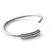 Ruifan 1PC 316L Surgical Steel Seamless Continuous Hoop Rings Nose Eyebrow Tragus Lip Ear Ring BCR 22 Gauge 8MM - Steel